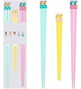 3 Pairs Family Reusable Cute Animal Chopsticks, Non-Slip Hotel/ Restaurant Chop Sticks, Chinese J...