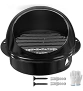 4 Inch Wall Air Vent Cover, Qonakism Thicken 304 Stainless Steel Round Wall External Louver Grill...