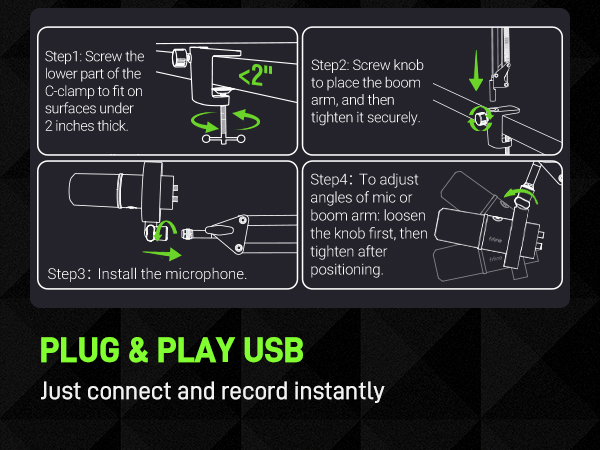 podcast mic with stand