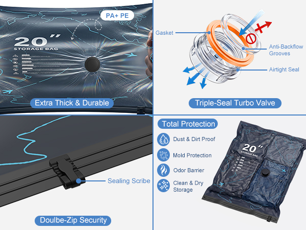 Vacuum Seal Bags for Clothing Travel