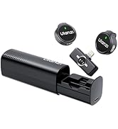ULANZI A21 Drawer Wireless Microphone for iPhone 14/13/12/11(2TX + Lightning RX), Mini Lapel Mic ...