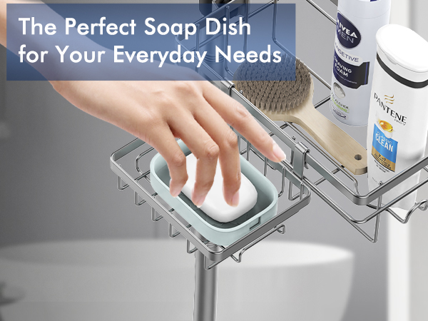 corner shower caddy tension pole