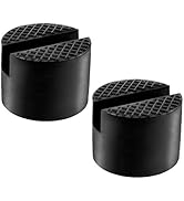 DEDC Floor Jack Rubbe Pad Set of 2, Universal Thickened Rubber Slotted Jack Pad, Disk Jack Adapte...