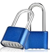 Faburo Combination Lock, 4-Digit Heavy Duty Combo Lock, Combination Padlock Outdoor Waterproof Ga...
