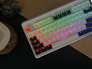 Womier Low Profile Keycaps - Shine Through PBT Key caps