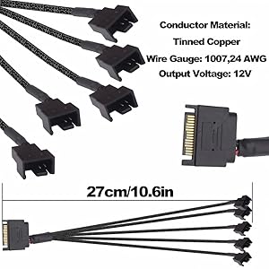 Cable Length: 27CM /10.6 inch 