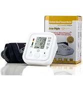 RDRKR Upper Arm Electronic Blood Pressure Monitor with Voice Broadcast Function for Seniors and V...
