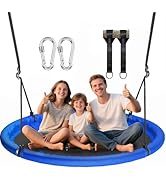 48 inch Saucer Tree Swing for Kids Adult, Larger Flying Swing for Whole Family 900lbs Weight Capa...