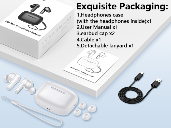 Wireless Earbuds Bluetooth 5.3 Headphones