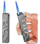 Torch Lighter, Relief Dragon Design Jet Flame Lighter with Adjusting Flame Tool, Creative Windpro...