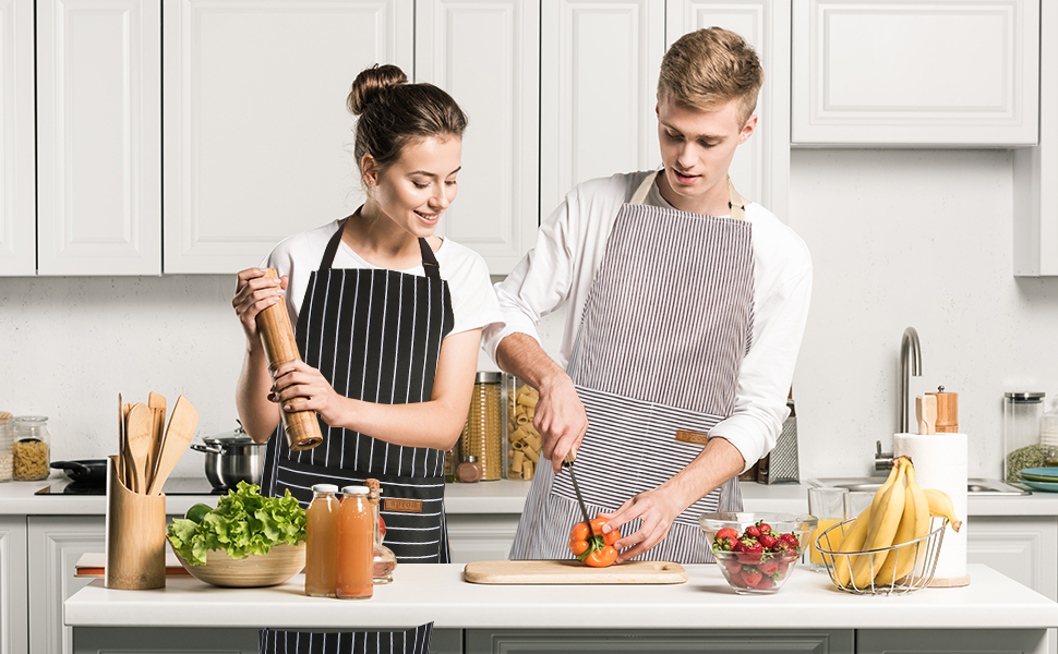 kitchen apron scene drawing