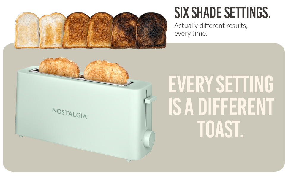 Six shade settings