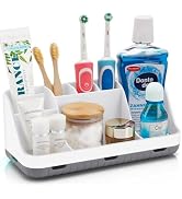 GFWARE Toothbrush Holders for Bathrooms Countertop Organizer - Kids Electric Toothbrush and Tooth...