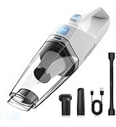 Bossdan Handheld Vacuum Cordless – Car Vac Portable with 8KPA &amp; Multi Accessories &amp; Low Noise, Li...