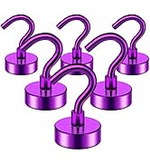 FINDMAG Magnetic Hooks, 22lbs Heavy Duty Rare Earth Magnetic Hooks for Hanging, Neodymium Magnet ...