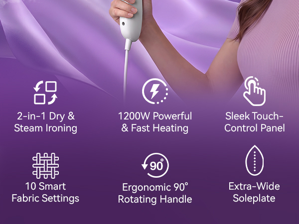 OGHom Steam Iron for Clothes