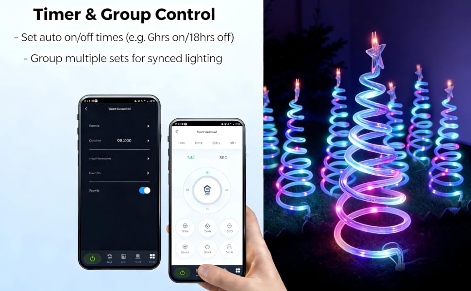 smart landscape lights with App and remote controlled