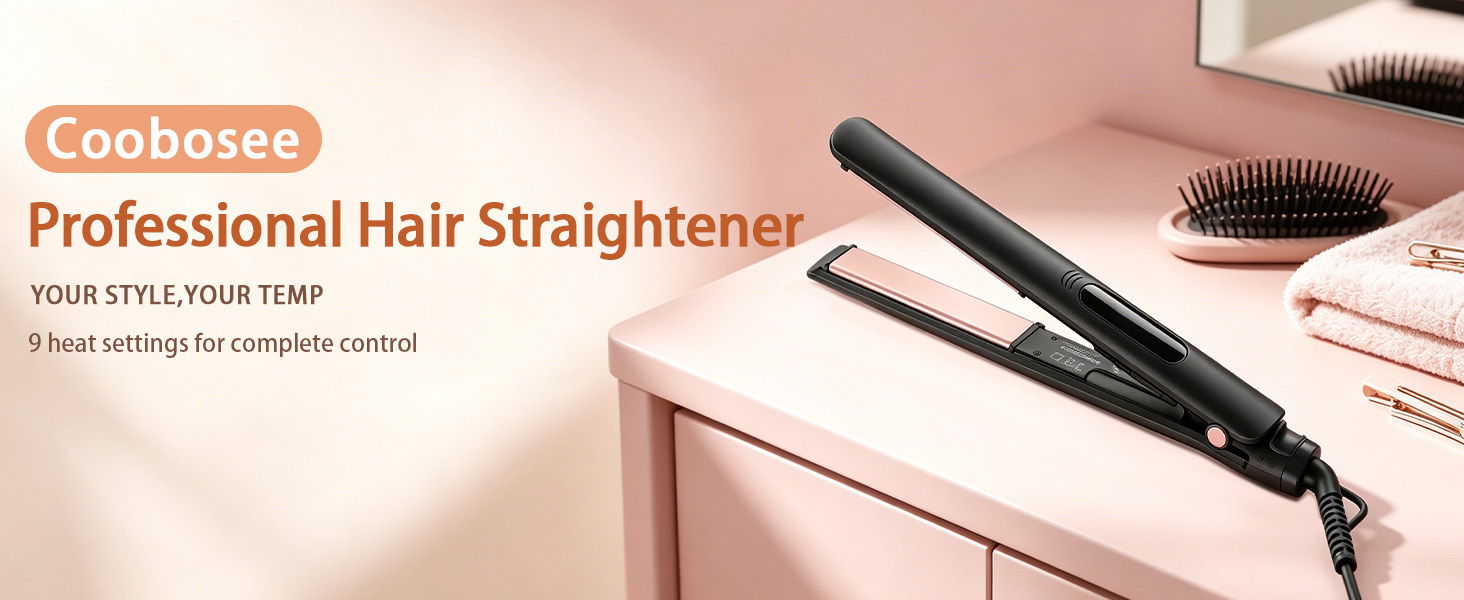 Adjustable-Temperature Hair Straightener