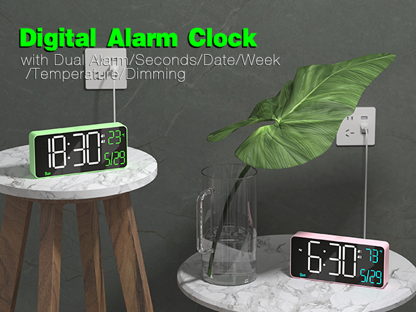 6.7in digital clock