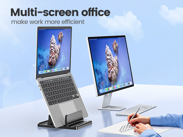 vertical laptop stand