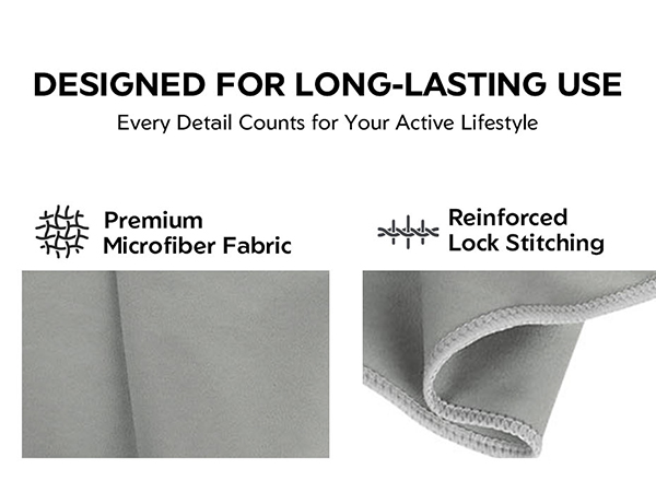 6 Micorfiber Gym Towels