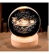 Starry Sky Lamp 3.15-inch Big Crystal Ball Night Light, USB Powered, Warm Lighting Colors (Univer...
