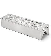Skyflame Stainless Steel BBQ Smoker Box for Wood/Smoking Chips - Universal Smoky Flavor Grill Acc...