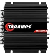 Taramps TS 400x4 Black with Automatic High Level Input 400 watts RMS 4 Channels Full Range Car Au...