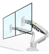 NB North Bayou Dual Monitor Desk Mount Stand Full Motion Swivel Computer Monitor Arm for Two Scre...