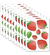 AOWDIAO 80 Pcs Strawberry Wall Decals – Peel and Stick for Bedroom, Kitchen, Bathroom &amp; Nursery –...
