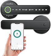 GEKRONE Fingerprint Smart Lever Lock TUYA APP Control Keyless Entry Bluetooth Touchscreen Indoor ...
