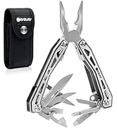 BIBURY Multitools BI2043, 17-in-1 Portable Multitool Foldable Spring-Loaded Pliers with Scissors,...