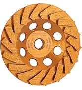 KSEIBI 644136 Diamond Concrete Grinding Wheel 4 1/2 inch for Polishing and Cleaning Stone Concret...
