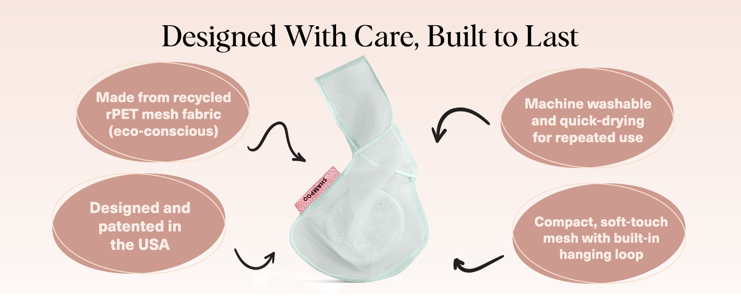Kitsch Bar Soap Saver Bag – Recycled Mesh Beauty Bar Pouch for Body Wash