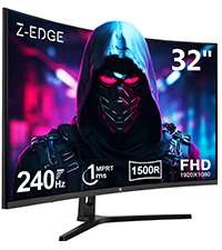 Z-Edge 24.5 inch 240Hz 165Hz 144Hz Gaming Monitor, FHD 1080p, MPRT 1ms, VA Monitor Gaming, 350nits, ...