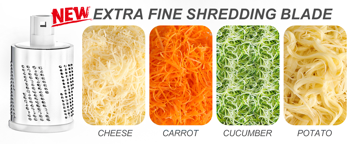 extra fine shredding blade