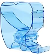 YUYTE Cotton Roll Dispenser Divider Press Type Holder, Dental Cotton Roll Box Blue Sturdy Streaml...