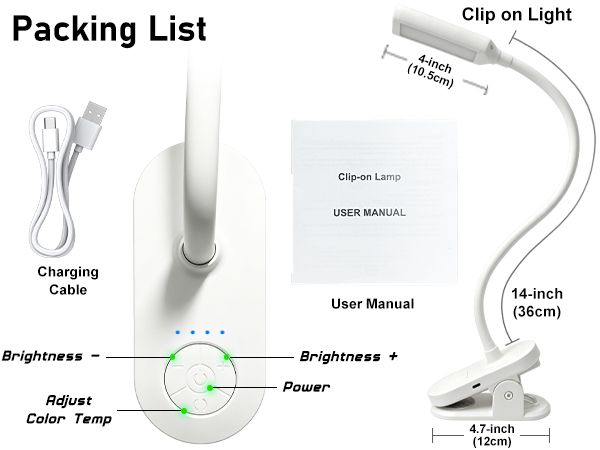 rechargeable desk light