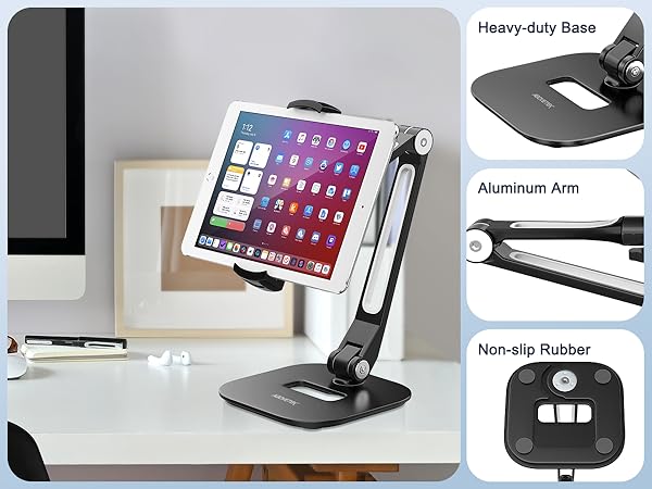 Long Arm Aluminum Tablet Stand
