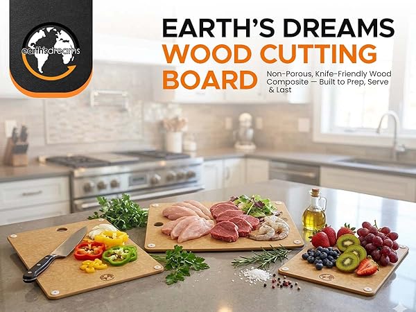 Wood Cutting Board for kitchen chopping non toxic large plastic board tablas para picar cocina