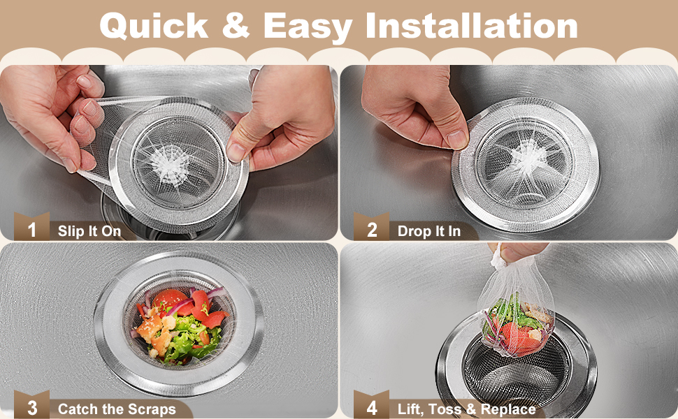 Kitchen Sink Strainer Mesh Bags