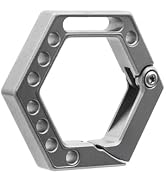 WANERSEN Titanium alloy hexagonal keychain car keychain pendant EDC gadgets keychain