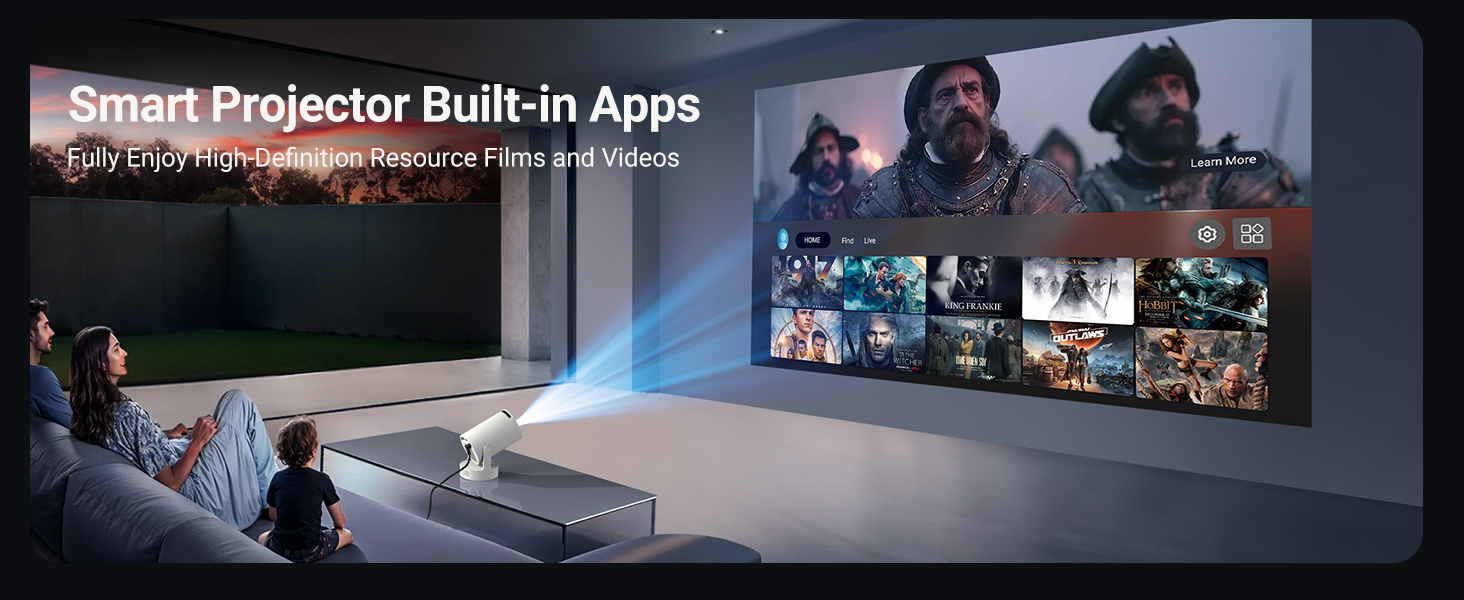 Mini Projector with WiFi and Bluetooth