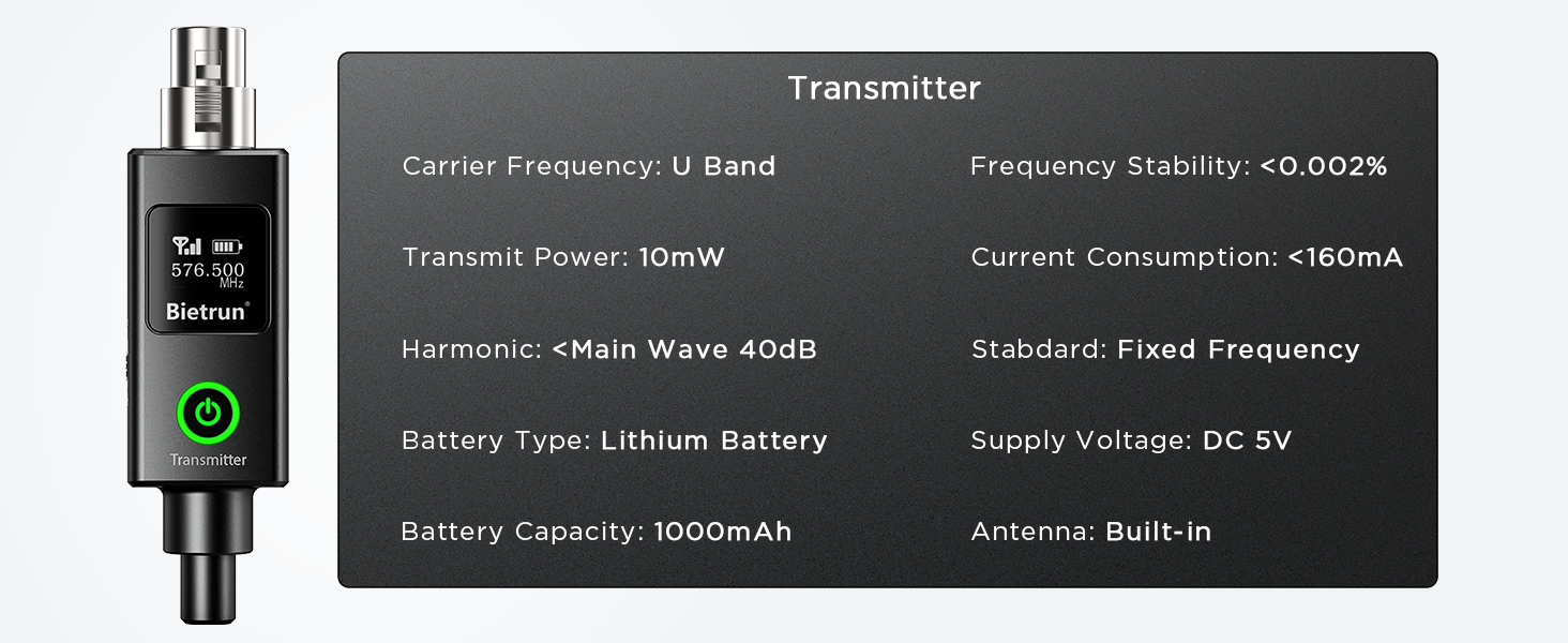 XLR Microphone wireless microphone audio transmitter and receiver wireless microphones systems