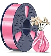 SUNLU 3D Printer Silk Filament,Shiny Silk PLA Filament 1.75mm, Smooth Silky Surface, Great Easy t...