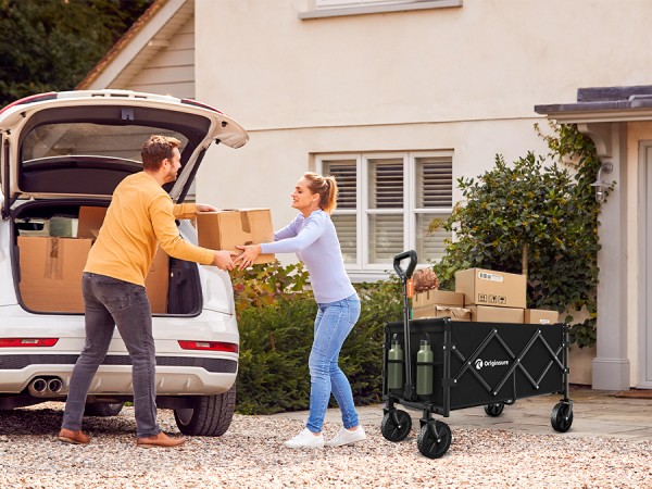 perfect for carrying groceries from garage to our apartment in one trip
