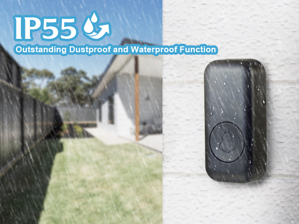 IP55 Waterproof Wireless Doorbell