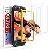 JSAUX 4-Pack Tempered Glass Screen Protector for Nintendo Switch 2 | For 2025 Model | Easy to Ins...