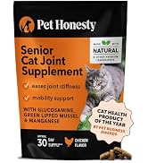 Pet Honesty Cat Hip &amp; Joint Health Chews - Glucosamine for Cats, Cat Joint Support Supplement, Ca...
