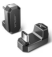 JSAUX 180° USB-C Male to USB-C Female Adapter 2 Pack, 180 Degree Type C Adapter (USB 4.0 / PD 100...